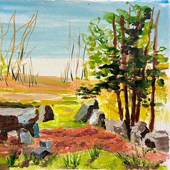 Croqueurs Ria d'Étel © Marie-Claire Heulot